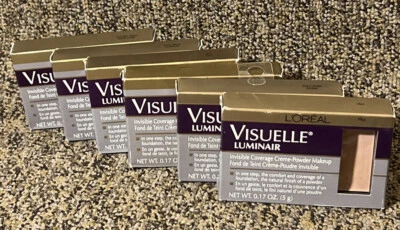 L'OREAL 0.17 oz VISUELLE  Invisible Coverage Creme Powder Makeup  CHOOSE ...... - Image 1 of 4