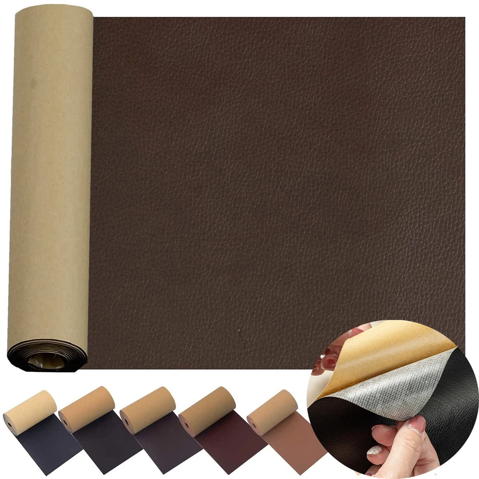 19.6" *54" Leather Repair Tape Self-Adhesive Patch for Car Seats Couch Furniture - Image 1 of 4