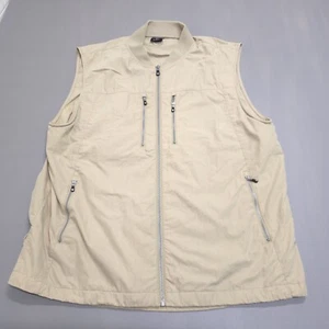 ScotteVest Chaleco Para Hombres XL Beige Caqui RFID 9 Bolsillos Cremallera Completa Utilidad 101 Viaje - Imagen 1 de 12