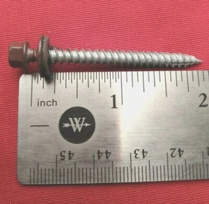 Tornillo de madera para techos/revestimientos de metal borgoña 10x 2 - Imagen 1 de 6