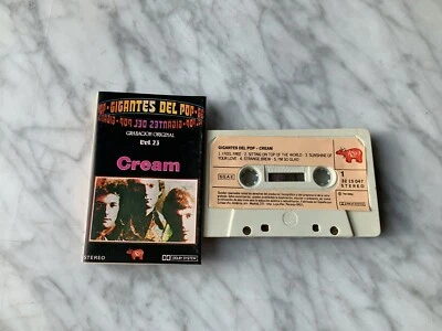 Cream Gigantes Del Pop Vol. 23 CASSETTE Tape 1981 Spain IMPORT RSO Eric Clapton - Image 1 of 3
