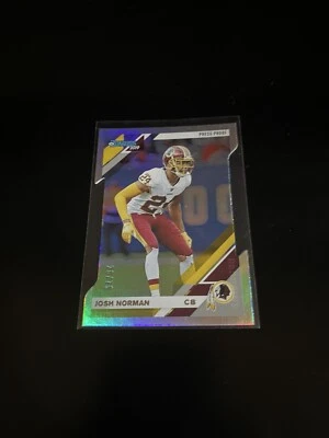 Josh Norman 2019 Donruss Silver Press Proof Die Cut /75 football card Washington - Image 1 of 2