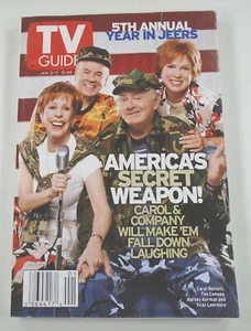 TV Guide magazine YEAR IN JEERS COVER Carol Burnett Tim Conway Jan 5 2002 issue - Picture 1 of 3