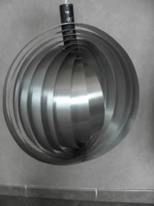 Pendant Hanging Ceiling light cage 70's Henri Mathieu vintage retro lamp bauhaus - Picture 1 of 10
