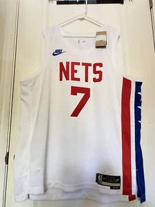$130 NEW MEN NIKE NBA KEVIN DURANT BROOKLYN NETS CLASSIC CITY edition jersey XXL - Picture 1 of 6