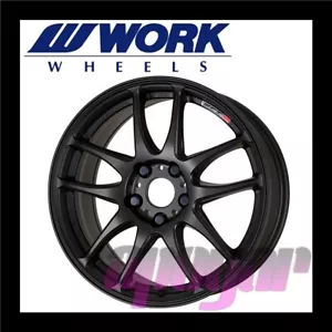 WORK EMOTION CR Kiwami WHEEL (1pcs) 17 inch 7.0J 38 4H 100 Matte Black (MBL) - Picture 1 of 2