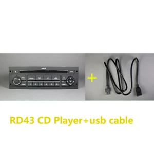 RD43 CD Player Con Funzione USB AUX Per Peugeot 206 207 307 508 Citroen C2 C4 - Imagen 1 de 6