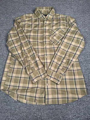 Alaskan Hardgear by Duluth Men’s Flannel Shirt Size Large Brown Plaid Slim Fit - Image 1 of 4