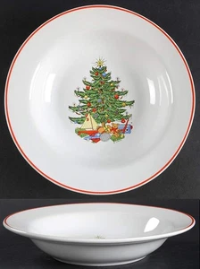 Cuthbertson Amerikanische Suppenschüssel mit Weihnachtsbaumrand 841104 - Bild 1 von 1