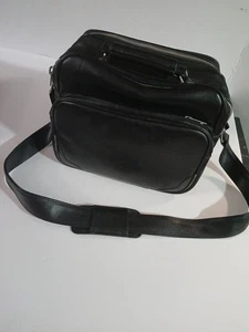 Vintage Coast S-1 Kameratasche mit gepolstertem Schultergurt schwarz Leder - Bild 1 von 17