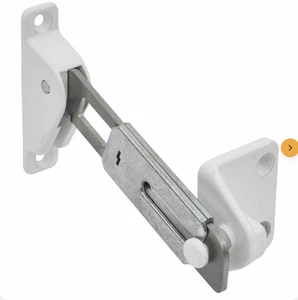 Surface Mounted uPVC/Timber Window Restrictor - 100 x 85mm - Right Hand - White - Picture 1 of 4