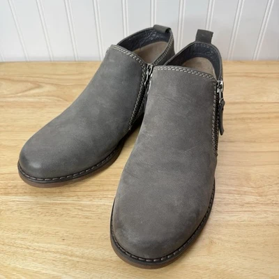 Hush Puppies Botines Mujer 9W Mazin Cayto Taupe Gris Nubuck Cuero Zapatos Foto 1 de 4