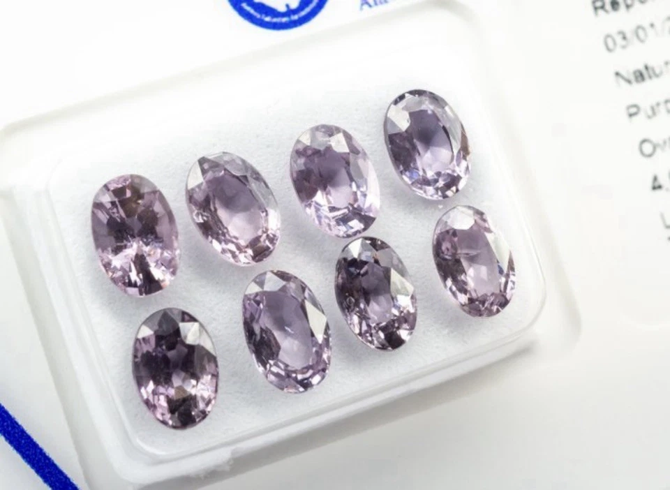 Natural Spinel Lot – 4.67 ct – ALGT Certified – Burma (Myanmar) – Rare Violet - Bild 1 von 4