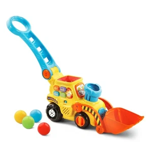 VTech Pop-a-Balls Push and Pop Bulldozer - Picture 1 of 3