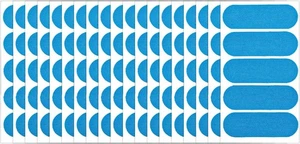 Cinta para pulgar de bolos 120 piezas - dedo para bolos, 2,95 x 0,98 pulgadas, azul  - Imagen 1 de 7