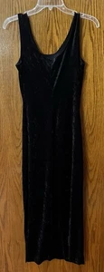 Vintage Damen Crushed Samt Tank Kleid Vintage Größe Small Stretch Schlitz siehe Größe ?XS - Bild 1 von 8