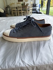 Allen Edmonds Pasadena Suede Blue Mens Sneakers US 12 D - Picture 1 of 18