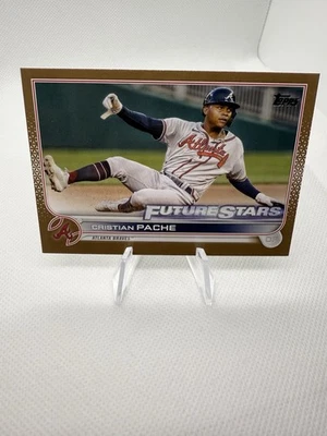 2022 Topps Series 1 - Future Stars Cristian Pache #233 Gold /2022 - Image 1 of 2