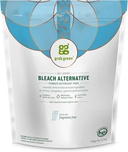 Grab Green Bleach Alternative Pods, 60 Count, Chlorine 60 Count (Pack of 1)  - Picture 1 of 12