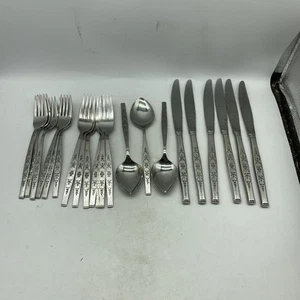 Oneida SPANADA Flatware Set 22 Pc WM A Rogers Premier Stainless Vtg READ 3 - Picture 1 of 9
