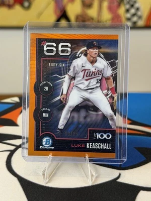Luke Keaschall – 2025 Bowman Chrome Top 100 Orange /25 - Image 1 of 2
