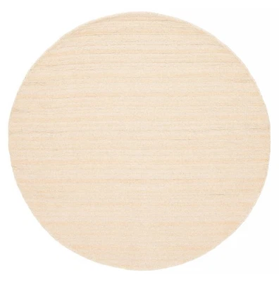 Traditional Beige 5'2" x 5'2" Hand loomed Oriental Carpet Wool Area Rug - Image 1 of 4