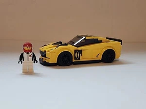 Lego Speed Champions 75870 Chevrolet Corvette Z06 unvollständig mit Minifigur - Bild 1 von 11