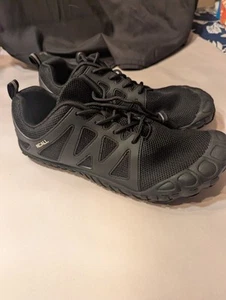 Aicall Men's 9.5 Black Barefoot Style Mesh And Rubber Water/Running Shoes New - Picture 1 of 11