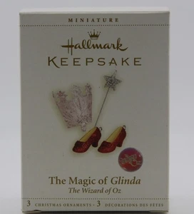 Hallmark Keepsake - "THE MAGIC OF GLINDA" 2006 Wizard Of Oz Mini 3 Ornament Set - Picture 1 of 3