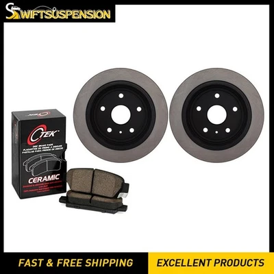 Rear Disc Brake Pad Set Disc Brake Rotor C-Tek for Daewoo Leganza 1999-2002 - Image 1 of 4