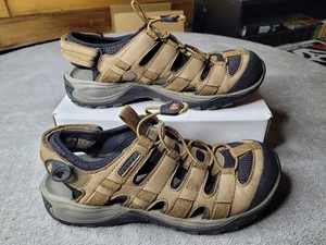 Merrell J87845 Continuum Sandals Men’s Size 8 Brown Hiking Vibram - Picture 1 of 6