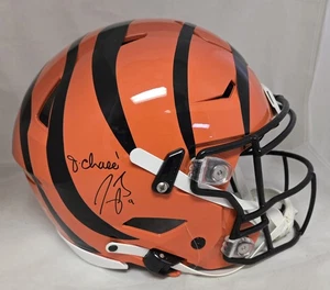 Joe Burrow & Ja'Marr Chase signierter FS Bengals Speed Flex Helm Fanatiker Beckett - Bild 1 von 7
