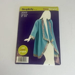 Simplicity Misses Fleece Jacket Pattern #2002 Size 6-24 - Picture 1 of 2