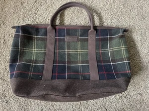 BARBOUR CLASSIC TARTAN WOOL MIX HOLDALL WEEKENDER BAG Tote Bag - Picture 1 of 7