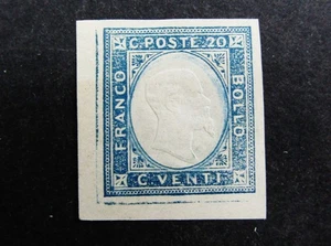 nystamps Italian States Sardinia Stamp # 12b Mint OG H $225 As Is L25x710 - Picture 1 of 2