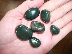 Tumbled BLOODSTONE for Self Esteem Harmony Cleansing & to Slow Down - Picture 1 of 1