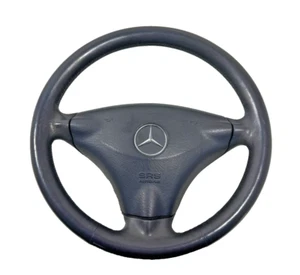 Lenkrad Leder Mercedes A Klasse W168 A1684601103 A1684600903 A1684600298 Grau - Picture 1 of 4