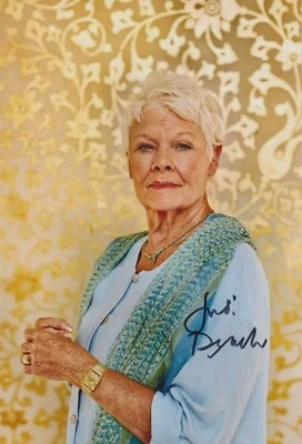 JUDI DENCH Original Autogramm signiertes 20x30 Großfoto Top Portrait - Bild 1 von 2