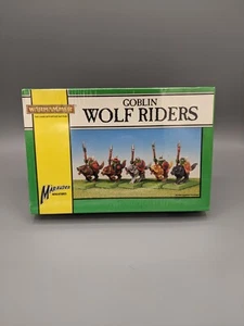 Warhammer Fantasy Old World OOP Goblin Wolf Riders NIB Sealed - Picture 1 of 2