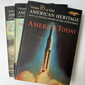 American Heritage History Book Lot Vol 12 13 16 1963 1st Ed Illustrated HC - Imagen 1 de 17