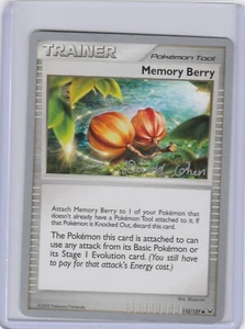2009 Pokemon World Champions Memory Berry 110/127 Stamped David Cohen LP - Picture 1 of 2