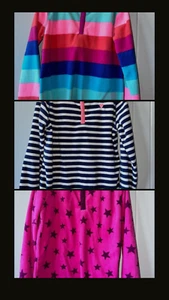 3 girls Fleece Half zip sweatshirts. Size 10. OshKosh. Worn twice each. EUC - Picture 1 of 4