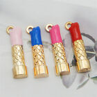 16-pack Assorted Enamel Makeup Lipstick Charm Alloy Gold Earring Pendant 33x8mm