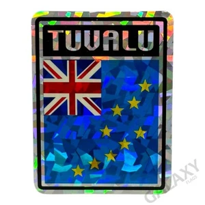 Tuvalu Aufkleber / Tuvalu Flagge Sticker / "3 x 4" Tuvalu Sticker - Bild 1 von 1