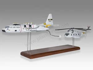 Lockheed Hercules C-130 USAF refuelling Sikorsky HH-53 95828 Handcrafted Model - Picture 1 of 11
