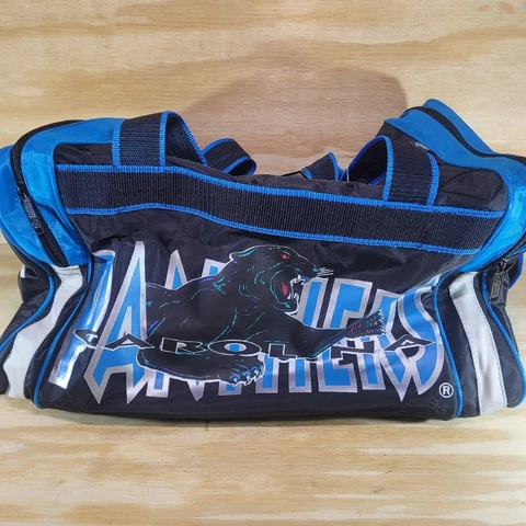 Vintage Licensed Team NFL A.D.S. Sports Duffel Bag Carolina Panthers 16" Cover