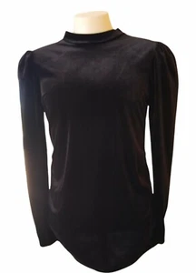Maternity Top Shirt Motherhood Small Women's Velvet Fancy With Bow Open Back New - Picture 1 of 5