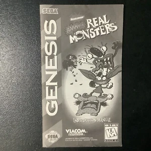 Aaahh!!! Real Monsters Sega Genesis nur Bedienungsanleitung - Bild 1 von 2