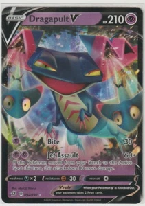 Pokémon Espada y Escudo Rebel Clash 1x DRAGAPULT V Ultra Raro 92/192 Casi Nuevo - Imagen 1 de 1