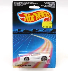 Hot Wheels 1897 Ferrari Testarossa  vintage die cast On Card Malaysia 1986 - Foto 1 di 5